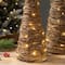 Glitzhome® Pre-Lit Rattan Christmas Table Tree Décor Set